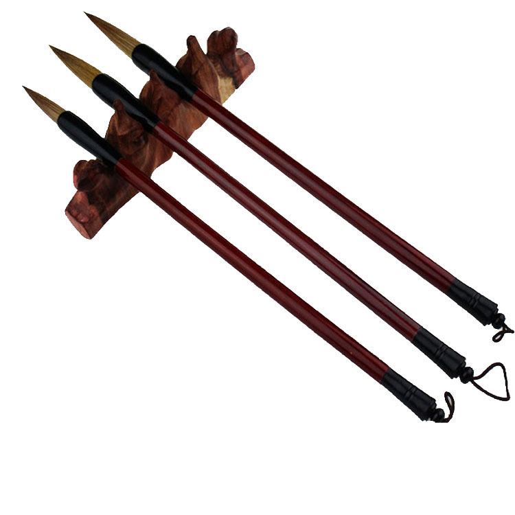 厂家直销贡品狼王毛笔精品狼毫大中小毛笔行书楷书习笔湖笔