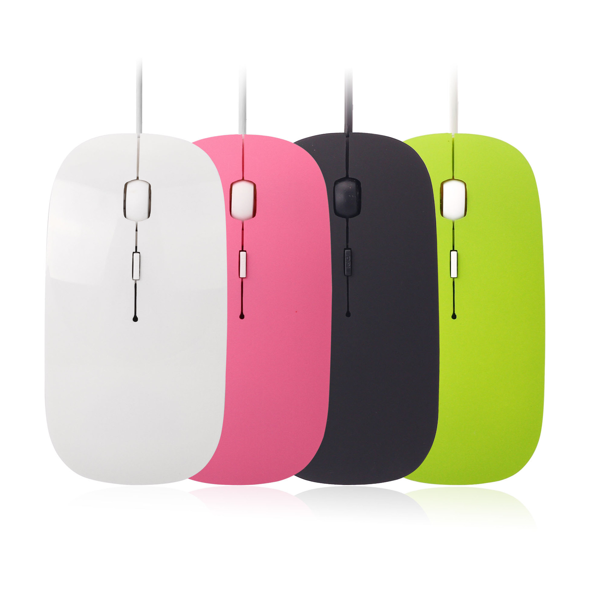 苹果电脑usb笔记本鼠标有线光电女生迷你小鼠标超薄型