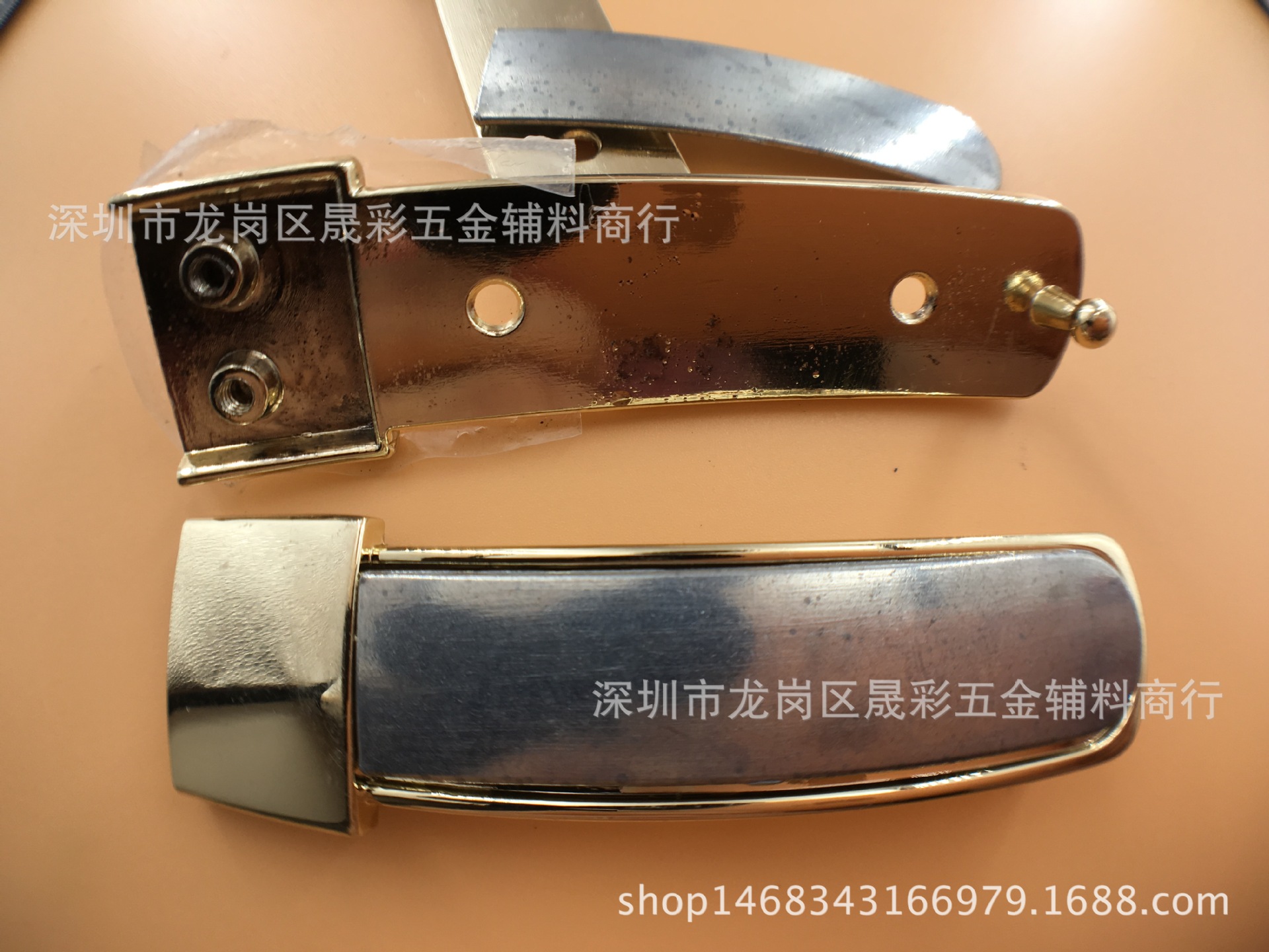 厂家现货锌合金两件套皮带扣 包贴皮细腰带扣 锁螺丝扣头内径20mm