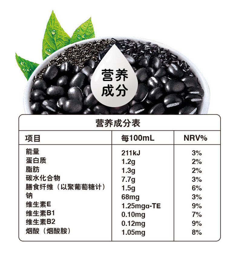 **伊利谷粒多黑豆黑米黑芝麻谷物牛奶饮品250mlx12盒.