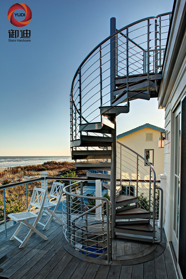 室内复式楼不锈钢旋转楼梯 厂家直供可订做质优价廉爬梯
