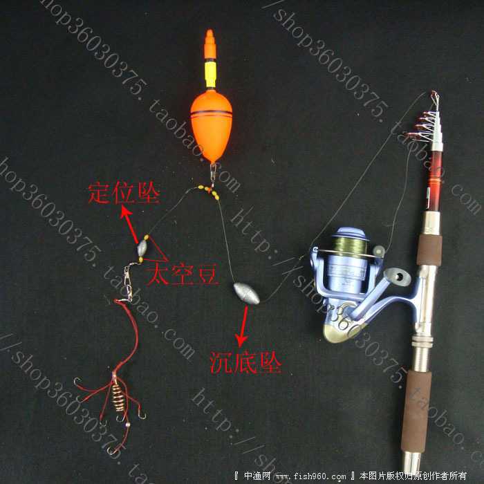 钓鱼海竿的各样东西怎么绑