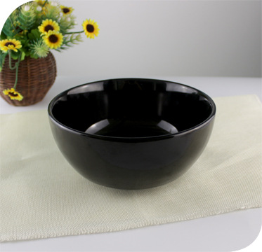 7寸黑色陶瓷碗碗套装 家用陶瓷礼品瓷碗定制 日韩式面碗汤碗