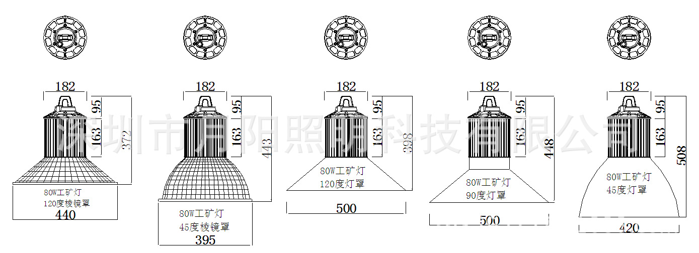 供应15年最新款工矿灯80w 厂家直销