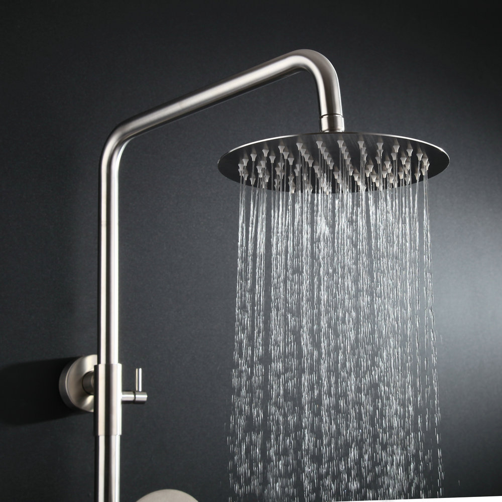 304不锈钢淋浴花洒套装 全铜龙头淋浴器浴室淋雨沐浴花洒喷头套装-水