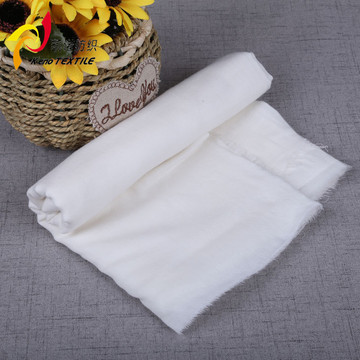 纯棉双层纱布面料 婴儿a类白纱布尿布纱布纯棉双层纱布布料可裁剪-阿