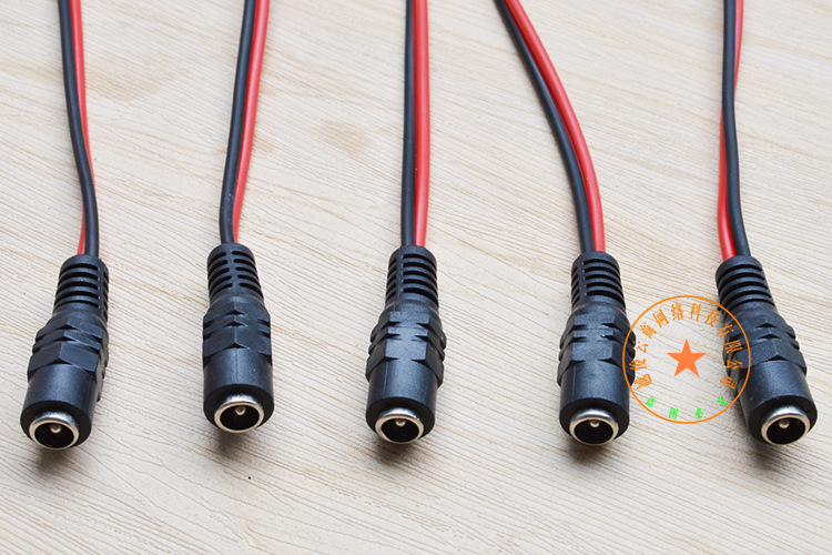 带线dc母头 监控摄像机电源带线dc接头 监控配件批发