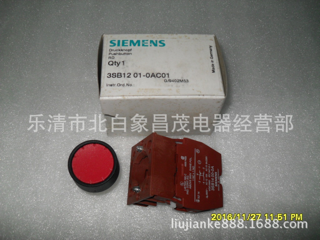 德国西门子红色按钮3sb1201-0ac01 3sb1400-0a 现货实物 当天发货