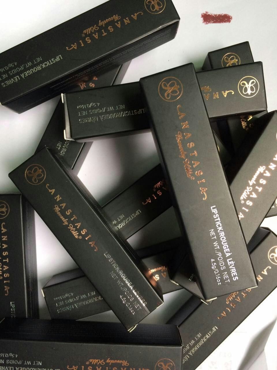 外贸新款 现货 anastasia权杖口红 不沾杯 哑光不掉色 12色 唇膏