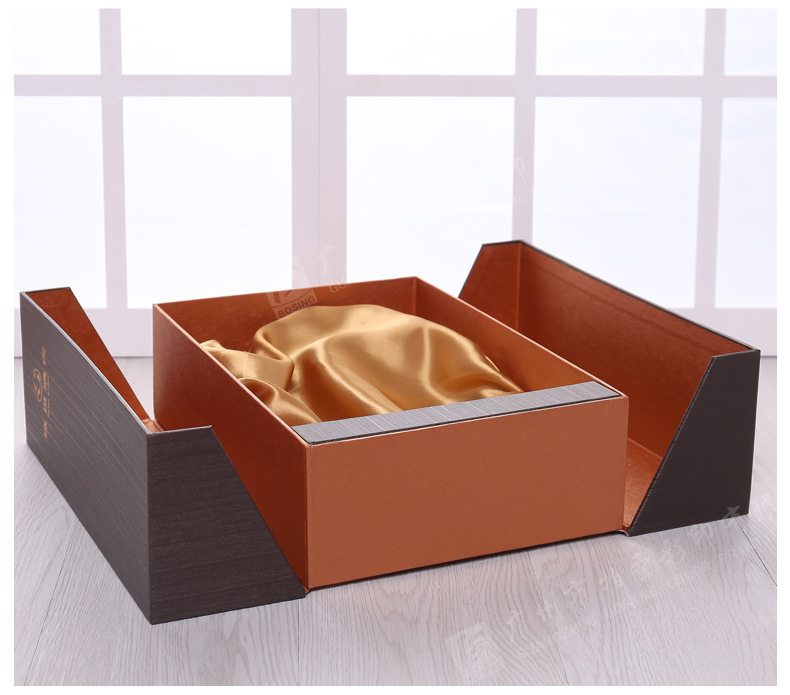 高档烟酒礼品盒特种纸包装精品盒定做 logo烫金优质设计异形礼盒