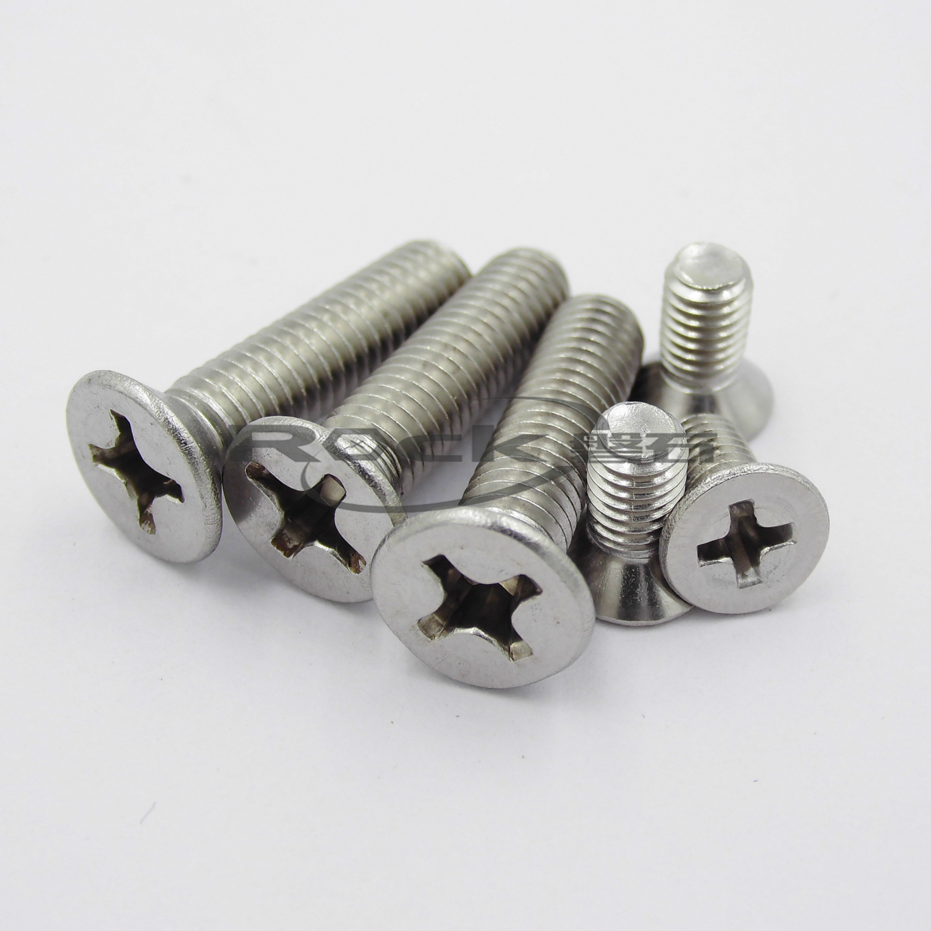 厂家直销 不锈钢201十字槽沉头机丝,平头机螺钉 m6/m8/m10