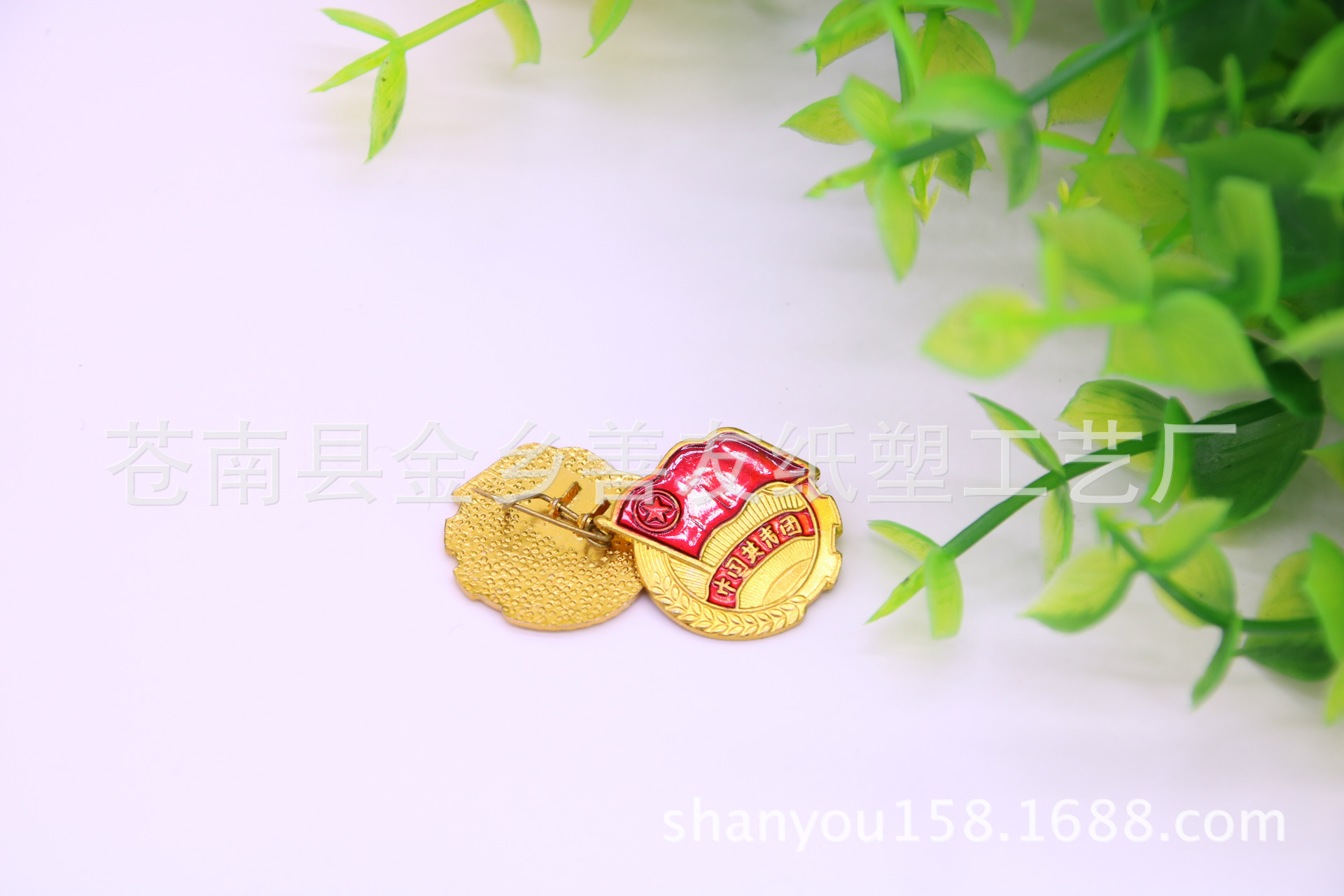 铝质共青团团员徽章 滴塑团徽 团员别针胸章 校徽 厂家直销