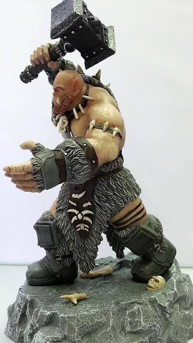 魔兽世界 orgrim兽人领袖 大版 奥格瑞姆·毁灭之锤 雕像模型手办