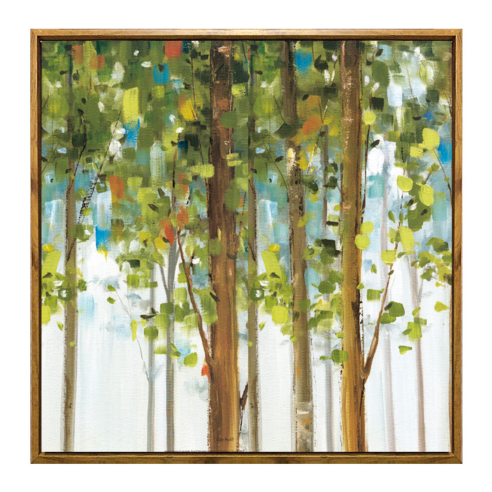 圣仕 抽象树林装饰画现代简约客厅沙发背景墙画餐厅风景美式乡村