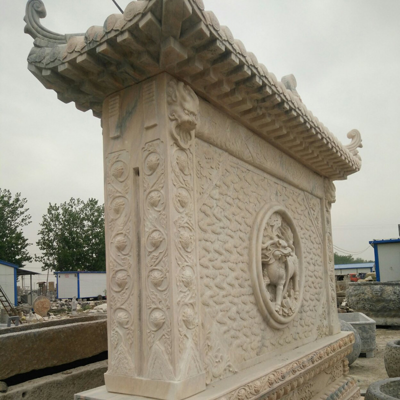 专业加工制作精美石雕影壁 四合院仿古石影壁 欢迎订购