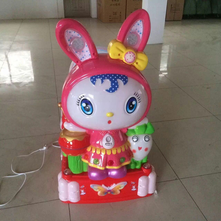 2016新款商用萌萌兔儿童电动投币摇摇车画屏摇摆机音乐玩具摇摇马