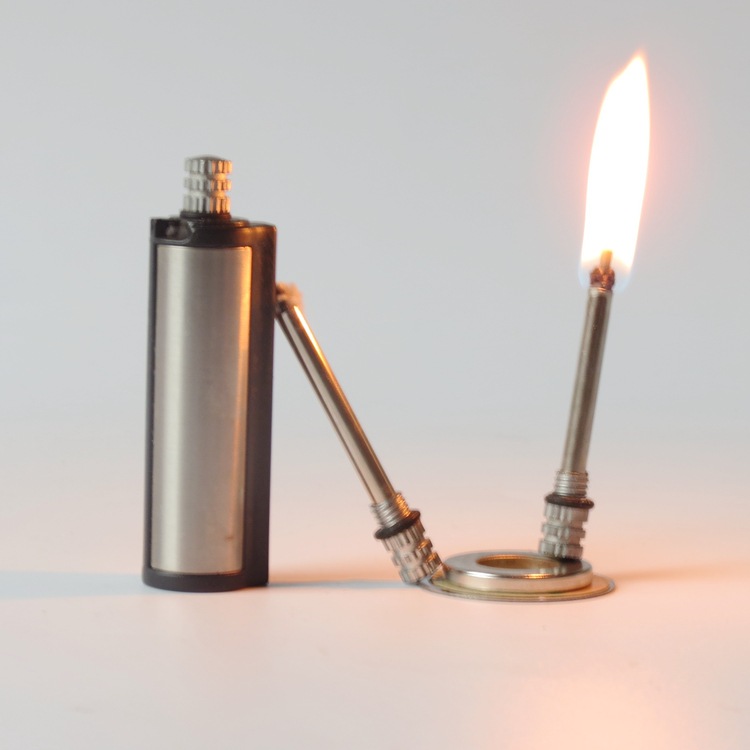 厂家定制圆柱万次火柴 外贸出口礼品不锈钢打火机 万次火柴