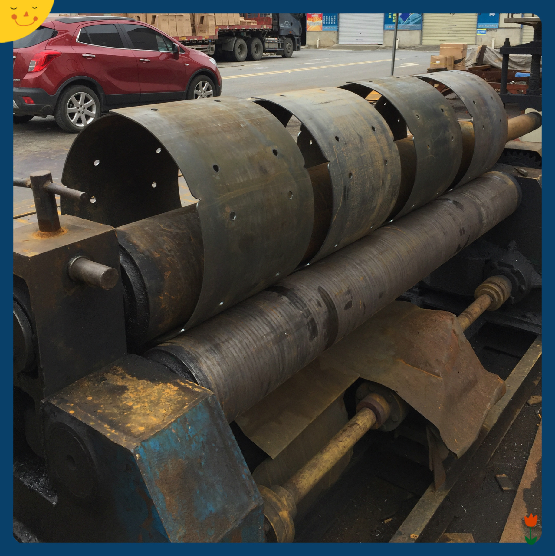 钢板卷圆焊接,角铁,扁铁卷圆,卷环,大小,高度随意定制出