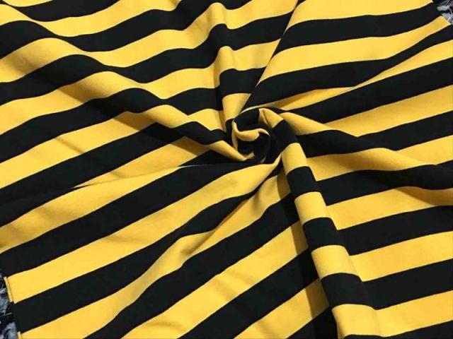 17春夏新款 俏皮百搭于一身的黄黑条纹纯