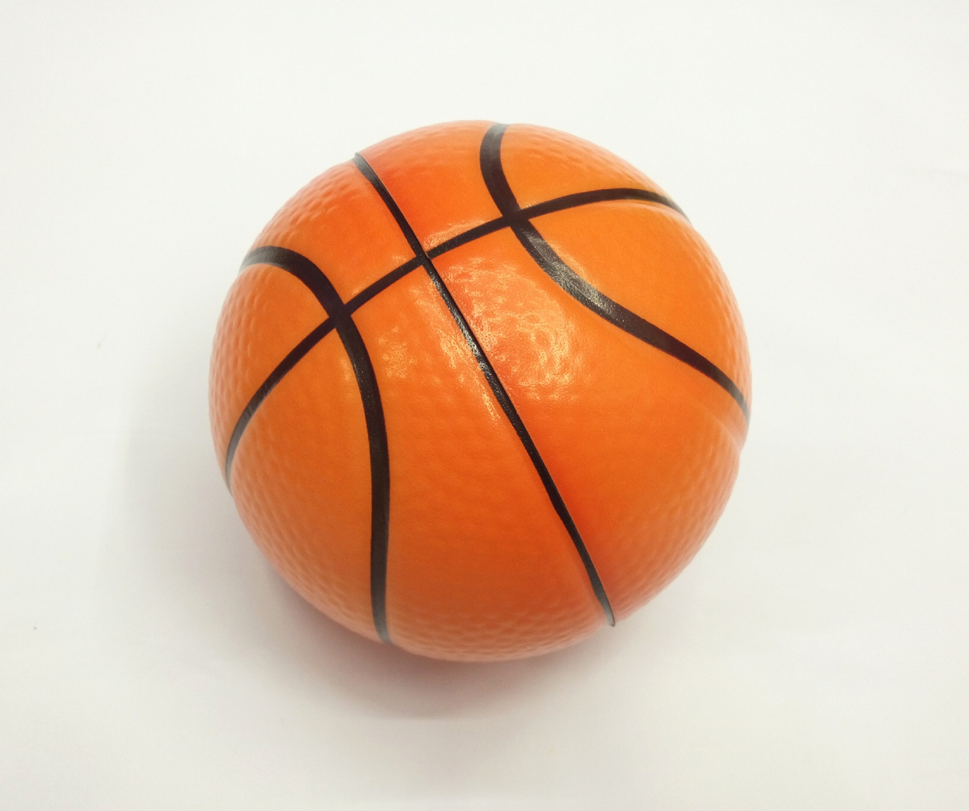 厂家直销 儿童运动玩具球 pu发泡海绵弹力球 10cmpu球桔色篮球