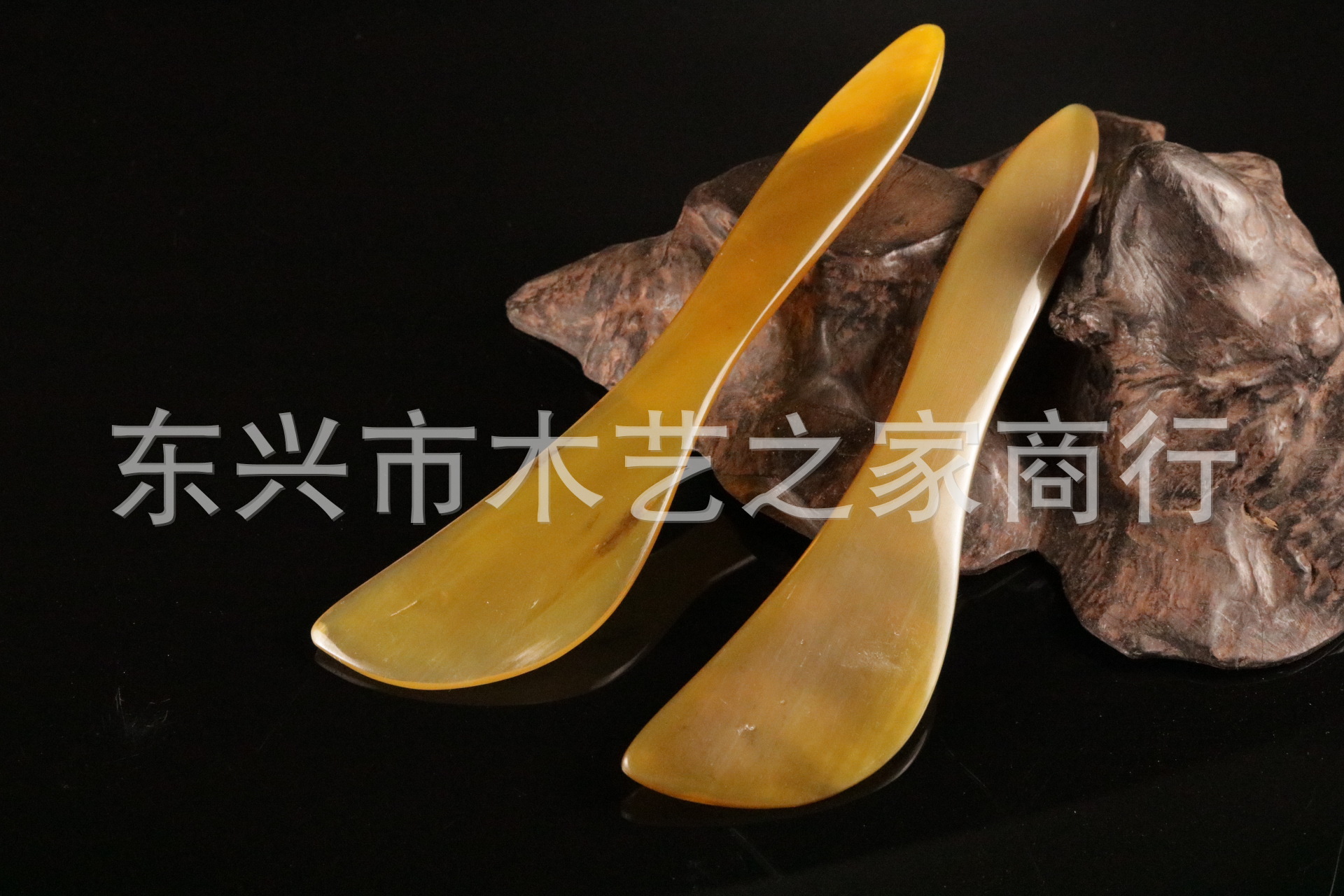 厂家直销牛角刮痧板 天然加厚牛角s形刮痧片