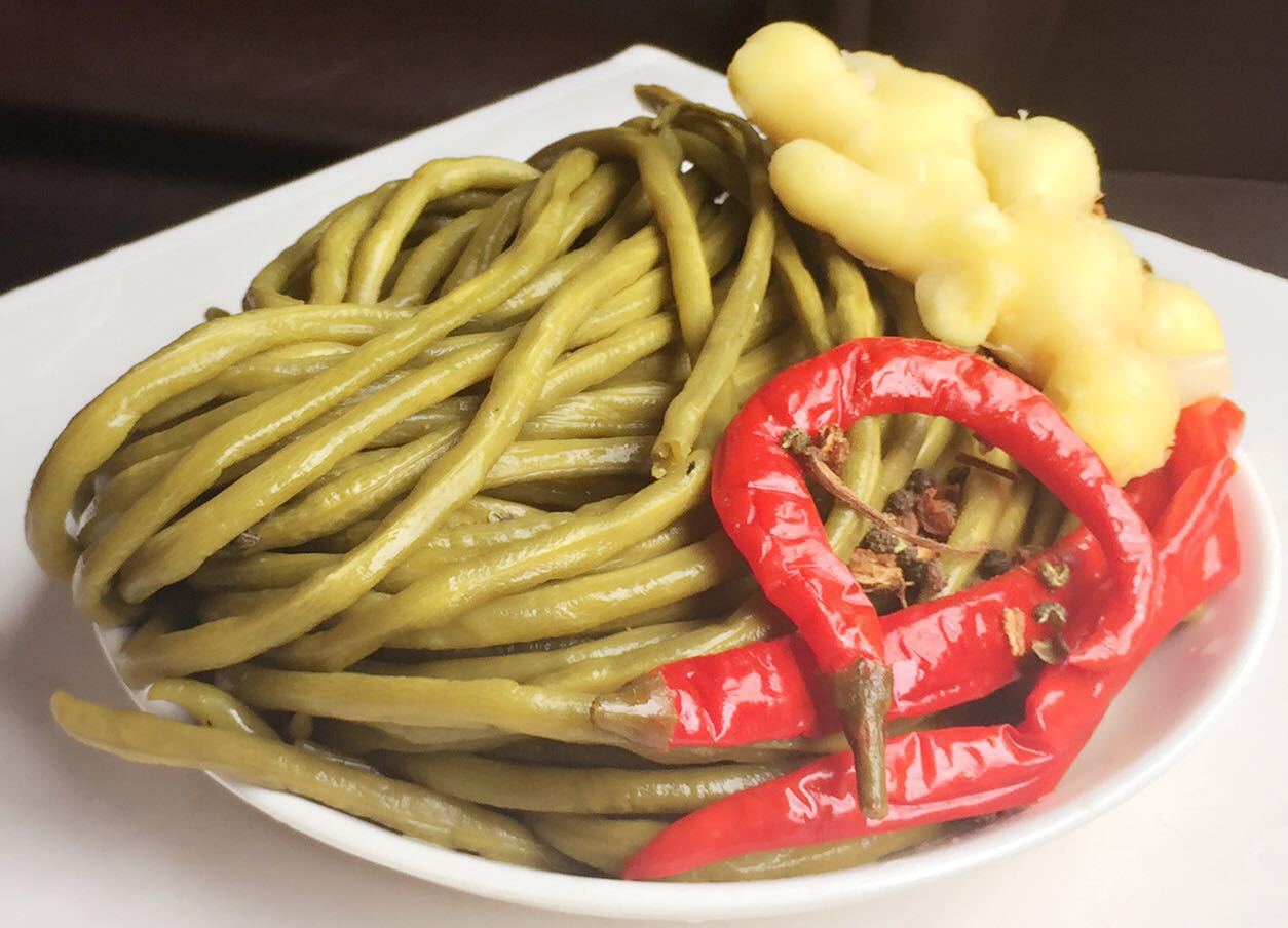 四川泡菜泡豇豆 老坛发酵 正宗的酸爽!