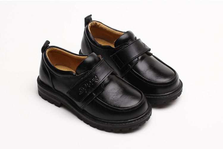 2016新款中大童皮鞋 男童黑皮鞋 学生皮鞋 男童黑色演出鞋 校鞋