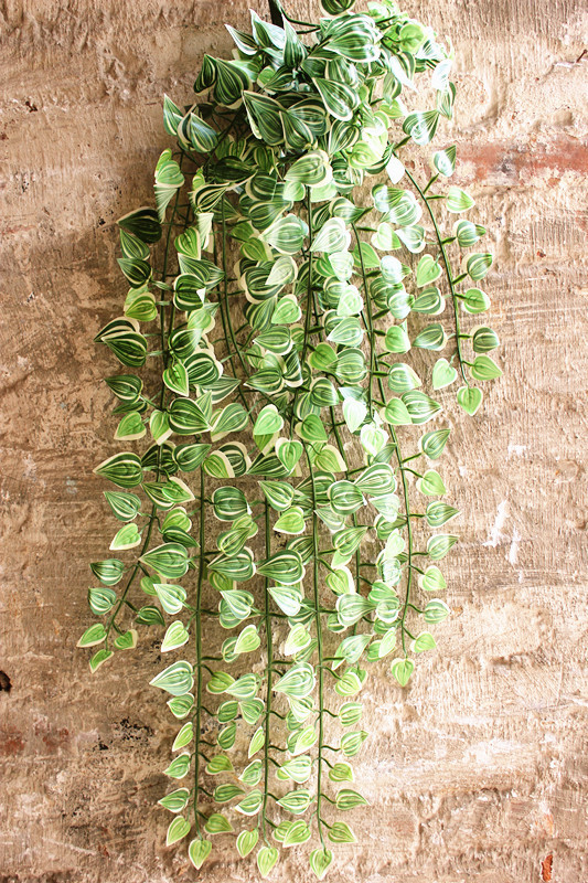 铁宝盒 仿真植物绿色小叶藤条 挂藤 吊藤 室内外墙装饰