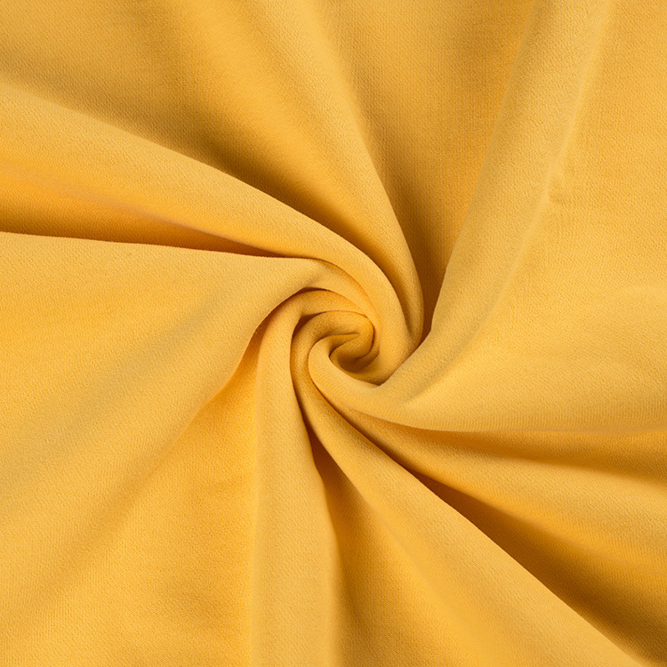 秋冬绒布世博喜绒底抓毛针织面料加厚保暖全棉童装套装卫衣针织布