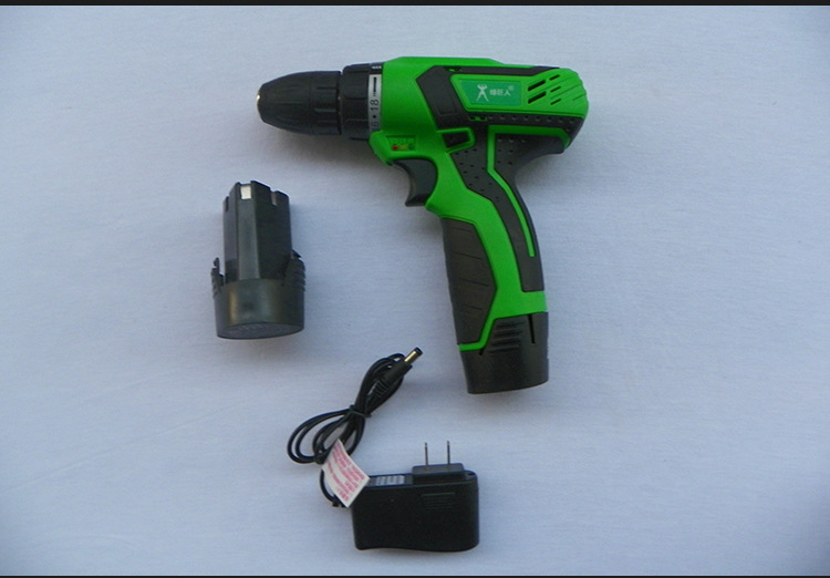 绿巨人610b充电电钻家用装修室外电动电钻多功能调速正反两