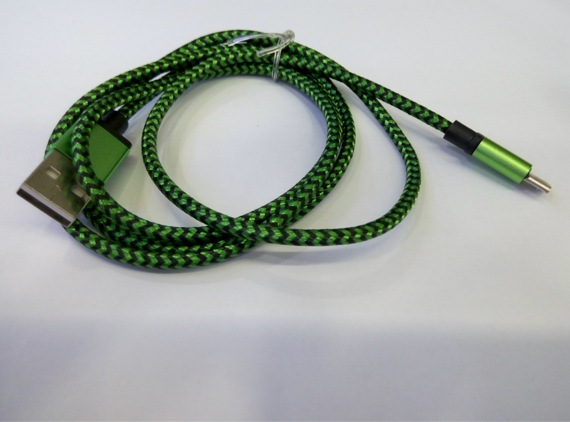 厂家直销 蛇纹编织数据线 6代5铝合金彩色尼龙网麻绳充电线