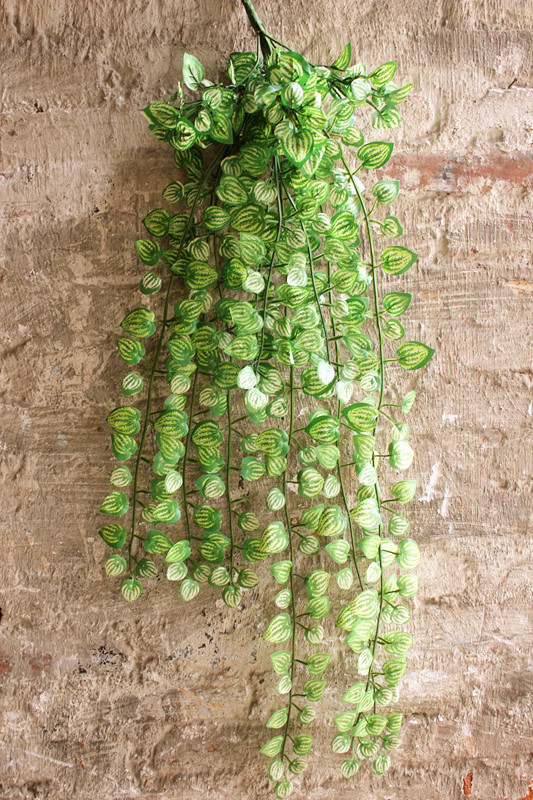 铁宝盒 仿真植物绿色小叶藤条 挂藤 吊藤 室内外墙装饰