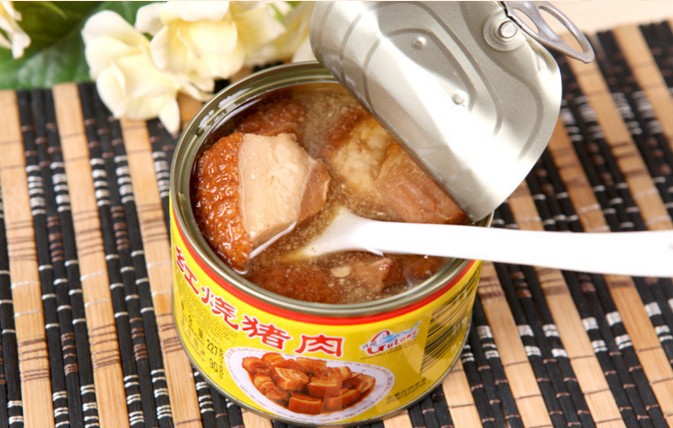 厦门特产古龙 红烧猪肉罐头食品227g旅行方便即食卫生