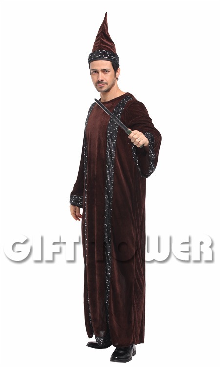 焕佑狂欢节服装化妆舞会英雄表演服装m-0112魔幻巫师长老