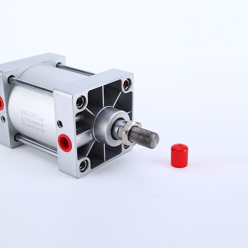 德力西 正品标准气缸scj100-50-30可调行程加磁感应气动气缸 温州鼎德