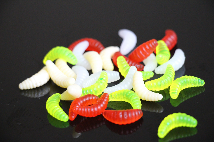 仿生软饵面包虫称重500g/斤软虫假饵路亚饵鱼饵蛆虫批发