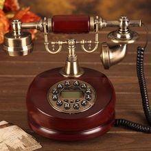 民国风情复古仿实木电话机 仿古座机 欧式古董电话 来电显示