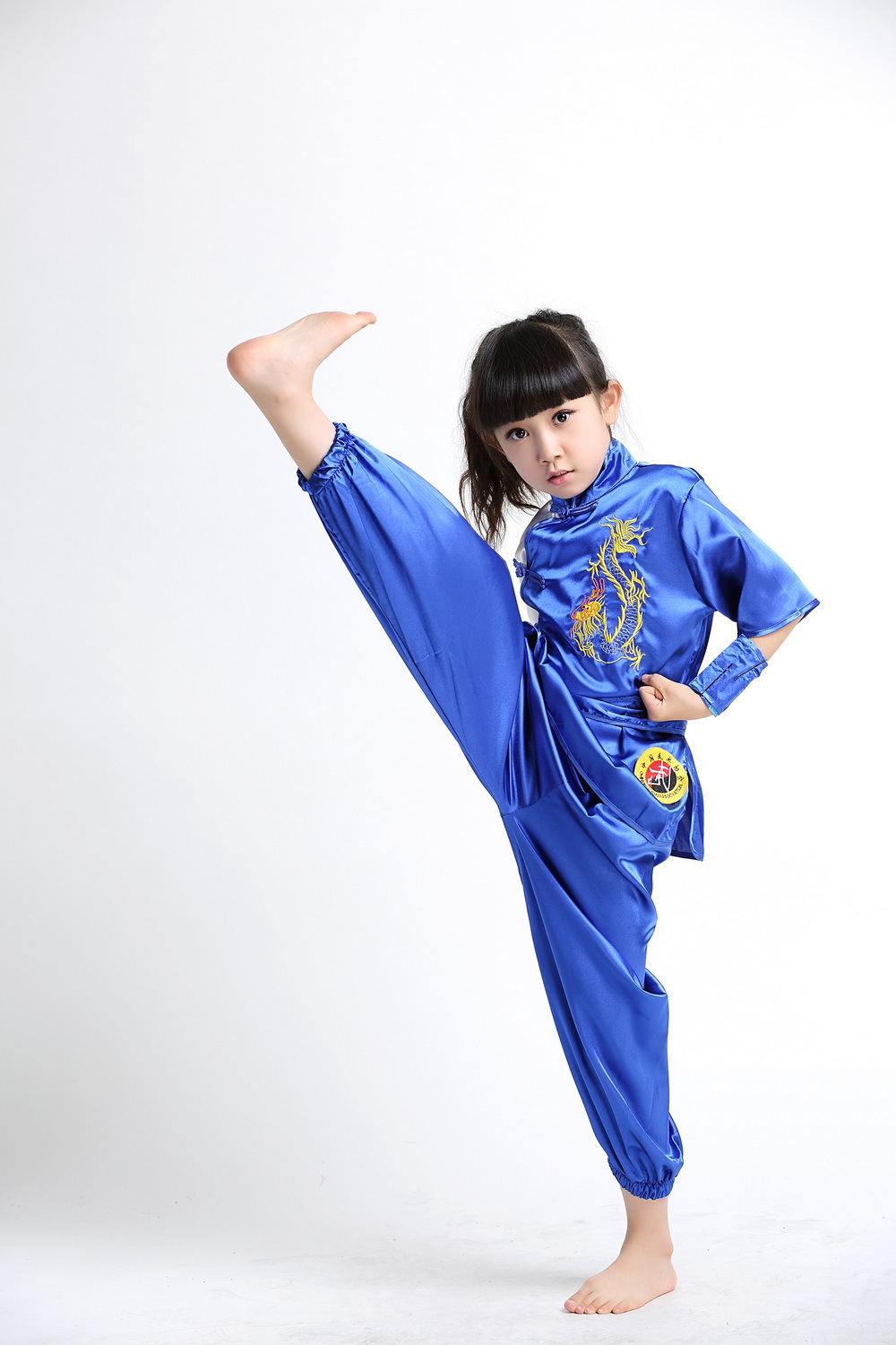 男女少儿功夫武术演出服幼儿园小学生训练练功服饰儿童中国风套装