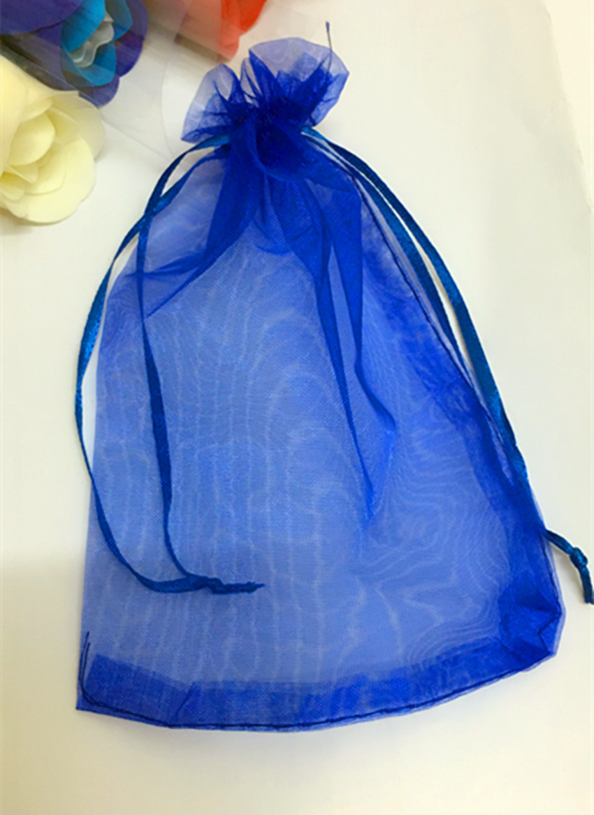 大量批发 高档束口纱袋 透明硬纱袋 礼品包装袋 定制抽绳束口袋