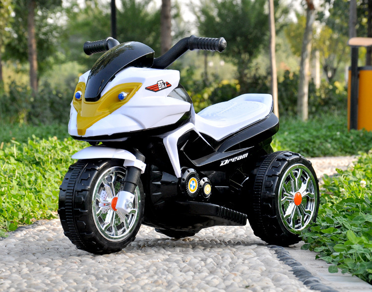 供应sm291606儿童摩托车雪狐 灯光音乐电动童车 三轮可坐电瓶车