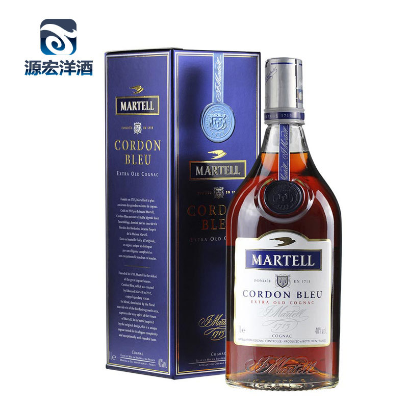 martell马爹利干邑白兰地 洋酒 马爹利蓝带干邑白兰地 1l