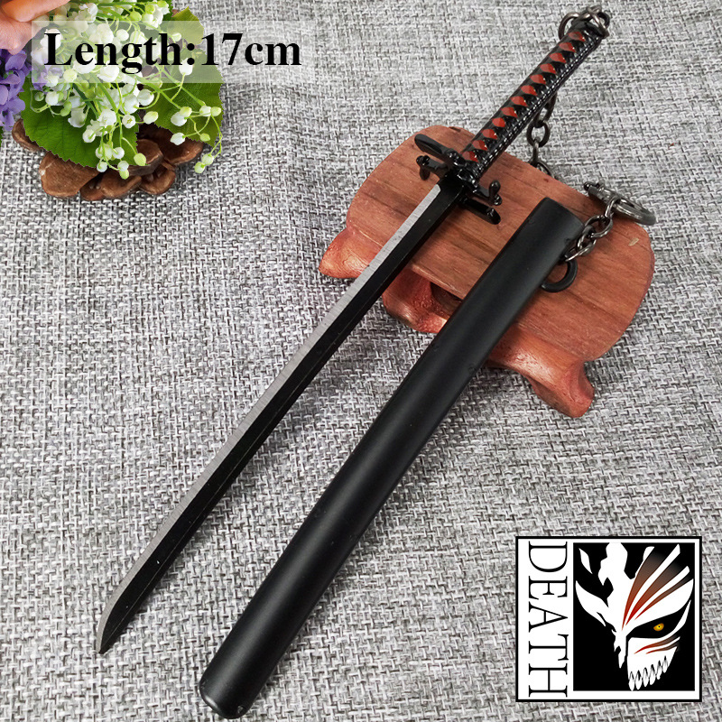 死神摆件大白朽木批发代发露琪亚袖白雪带鞘武器模型17cm合金玩具