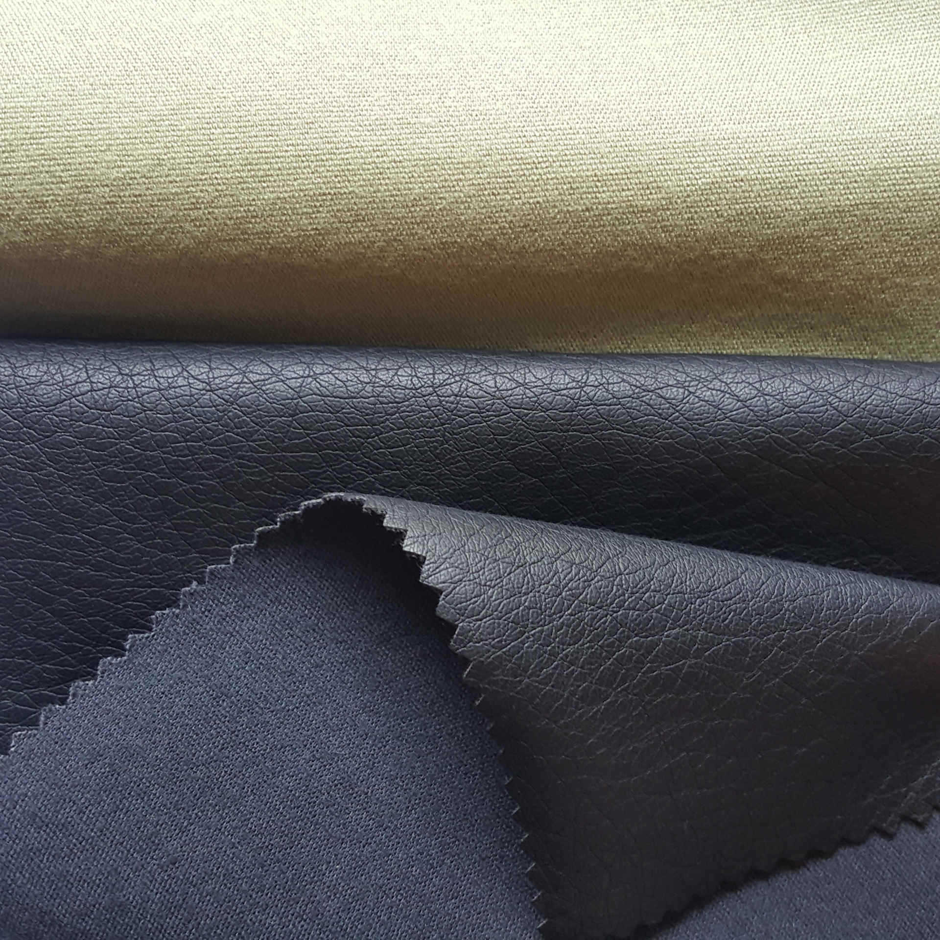 供应pu皮革面料 高档服装pu面料 夹克衫pu皮面料 高端皮裤pu面料