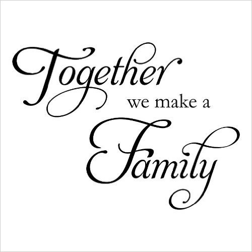 p1337 together we make a family 外贸装饰墙贴亚马逊ebay热卖