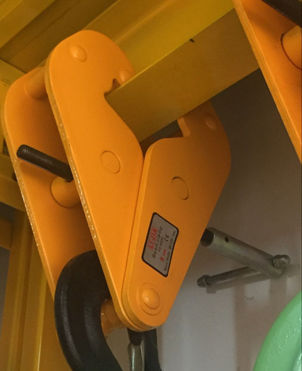yc钢轨夹钳1t2t3t5t工字钢轨起重钳h型钢板轨道夹持器工字钢夹钳