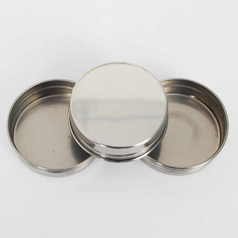 杯盖厂家供应银色圆口不锈钢螺纹外卷边瓶盖加工定制
