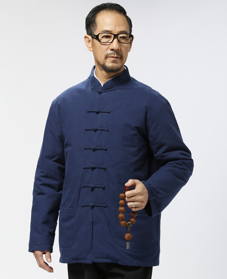 中老年男装唐装冬装棉服 手工棉花纯棉老人爷爷棉衣棉袄爸爸