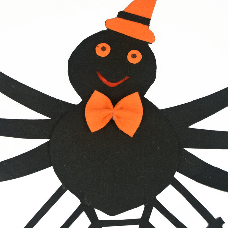 万圣节酒吧鬼屋场景布置装饰道具挂件墙贴窗贴蜘蛛网 蜘蛛挂件