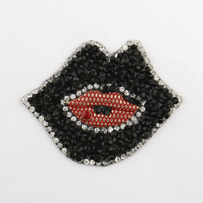 服装辅料加工订制热熔胶背胶钻贴 网钻 diy服饰贴钻 异形图案款式