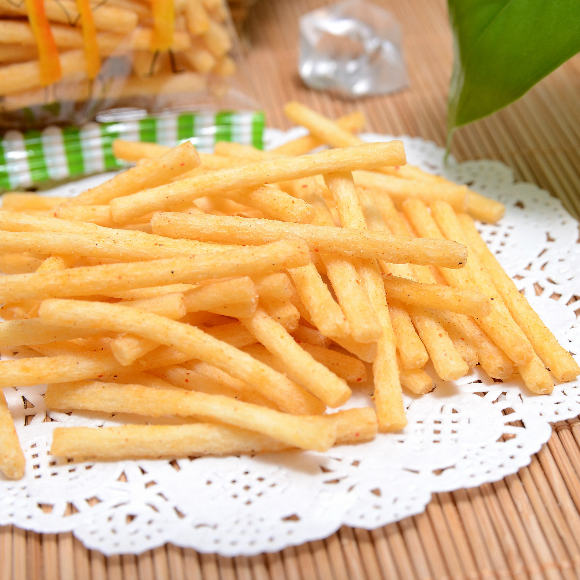 卡奇小米薯条 番茄味椒盐味 散称膨化食品零食小吃 5斤/件批发